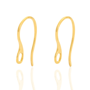 Pendientes Acero Inox con anilla Dorado
