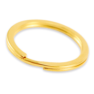 Fornituras met&aacute;licas DQ anilla de llavero 30mm Dorado (sin n&iacute;quel)
