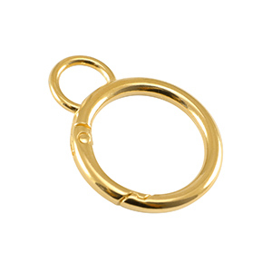 Fornituras met&aacute;licas DQ llavero 24mm con anilla Dorado (sin n&iacute;quel)