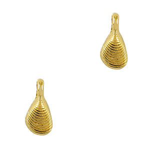 Colgantes met&aacute;licos DQ concha Dorado (sin n&iacute;quel)