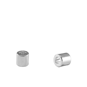 Abalorios met&aacute;licos DQ tubo Plata vieja (sin n&iacute;quel)