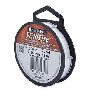 Alambre Beadalon Wildfire 0.15mm Blanco frost
