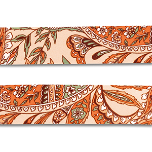 Bandana flor y hoja Naranja