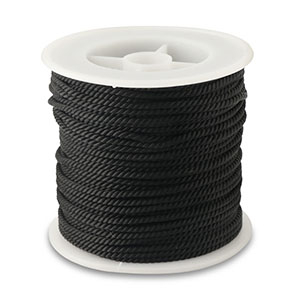 Cord&oacute;n trendy 2mm Negro