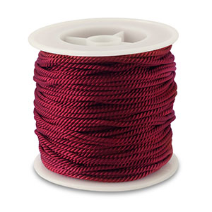 Cord&oacute;n trendy 2mm Rojo oscuro