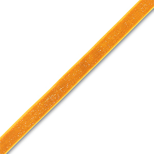 Cinta de terciopelo Naranja-brillo plateado