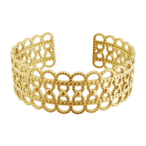 Pulseras Acero Inox bangle Dorado