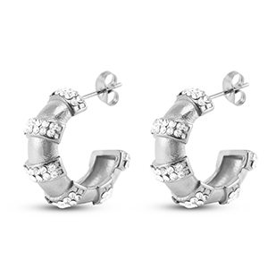 Pendientes Acero Inox Plateado
