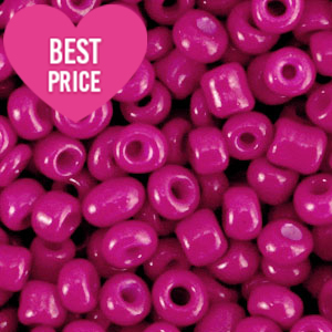 Rocalla cristal 8/0 (3mm) Rosa gitano