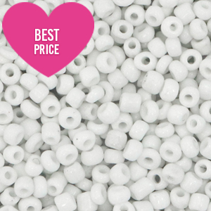 Rocalla cristal 12/0 (2mm) Blanco