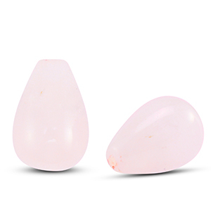 Piedras Naturales abalorios Quarzo gota Rosa claro