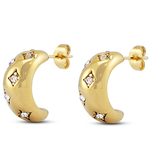 Pendientes Acero Inox Dorado