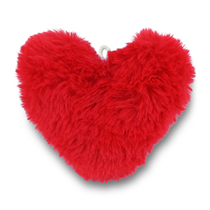 Colgantes llamativos Pomp&oacute;n coraz&oacute;n Rojo