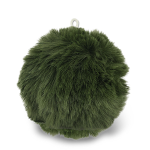 Colgantes llamativos Pomp&oacute;n Verde oliva oscuro