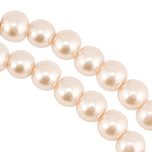Perlas de cristal 8mm Marr&oacute;n beige