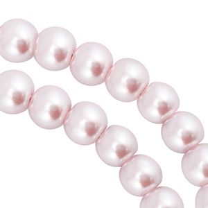 Perlas de cristal 8mm Pastel rosa claro