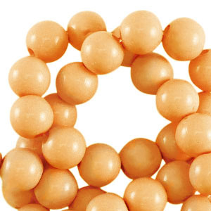 Abalorios acr&iacute;licos 10 mm brillante Naranja