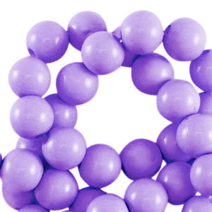Abalorios acr&iacute;licos 4 mm brillante Lila