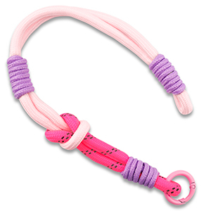 Correas de mu&ntilde;eca trendy para m&oacute;vil Rosa chiaro-rosa ne&oacute;n-lila-negro