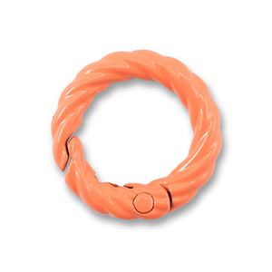 Fornituras coloridas anilla de llavero Naranja