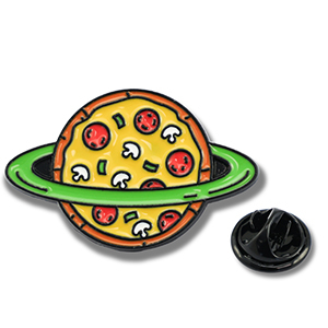 Pins planeta pizza Amarillo-verde-rojo