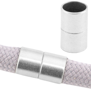 Cierre magn&eacute;tico met&aacute;lico DQ &Oslash;10mm Plata vieja
