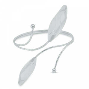 Brazalete hoja Plateado
