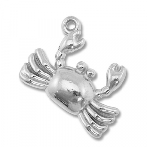 Colgantes Acero Inox cangrejo Plateado