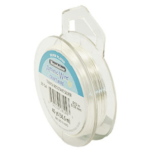 Alambre Art&iacute;stico Calibre 28 Cubierta plateada resistente al deslustre