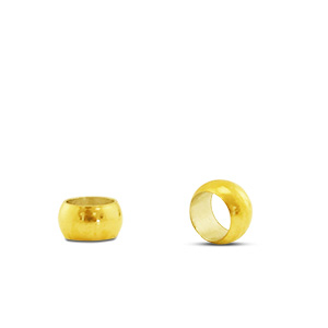 Fornituras acero inox abalorios 3x1mm Dorado