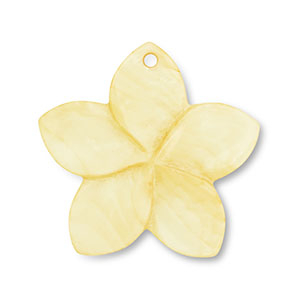 Colgante conchas flor Amarillo