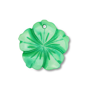 Colgante conchas flor Verde
