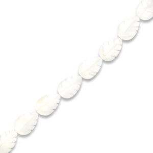 Abalorios conchas hoja Blancuzco
