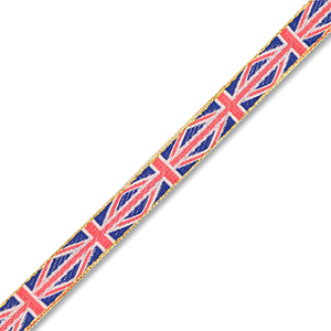 BY31&reg; Cinta con la bandera del Reino Unido Rojo-azul-blanco-dorado