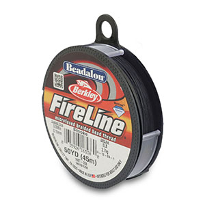 Beadalon hilo para enfilar Fireline 0.15mm Negro