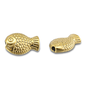 Abalorios Acero Inox pez Dorado