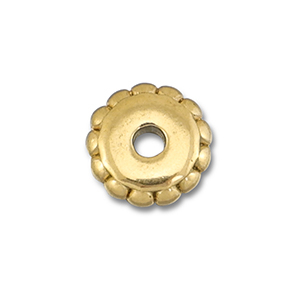 Abalorios Acero Inox separador 6mm Dorado