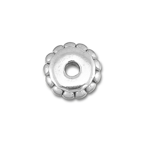 Abalorios Acero Inox separador 5mm Plateado