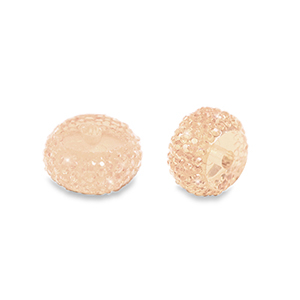 Abalorios de resina rondeles 6mm Melocot&oacute;n claro