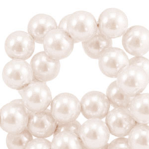 Perlas de cristal 8mm Rosa crema