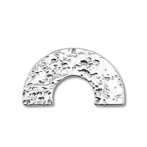 Colgantes / entrepieza Acero Inox arco Plateado