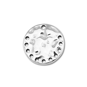 Colgantes / entrepieza Acero Inox redondos Plateado