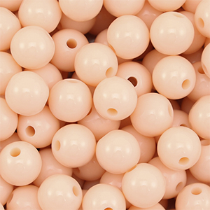 DQ Abalorios acr&iacute;licos 10 mm Melocot&oacute;n desnudo
