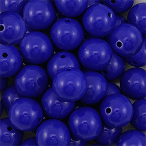 DQ Abalorios acr&iacute;licos 18 mm Azul oscuro