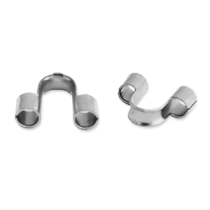 Fornituras Acero Inox protector de alambre / protector de hilo Plateado