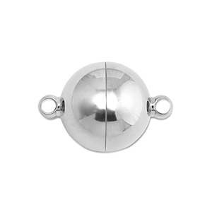Fornituras Acero Inox cierre magn&eacute;tico bola 14mm Plateado