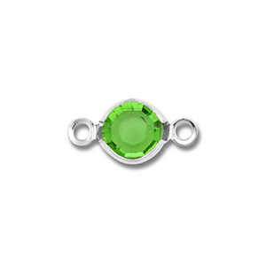 Fornituras Acero Inox entrepieza redondos Plateado-verde