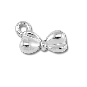 Colgantes Acero Inox lazo Plateado