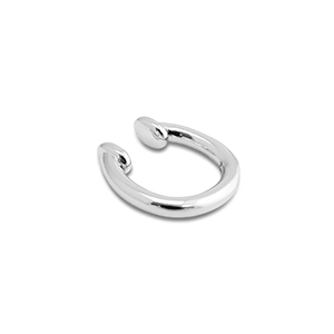 Pendientes ear cuff Acero Inox Plateado