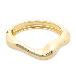 Pulseras met&aacute;licas Dorado